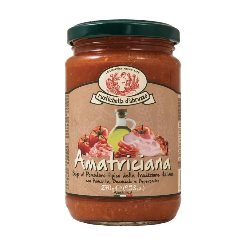 Sugo amatriciana 270gr 'Rustichella d' Abruzzo' / Tomaatsaus