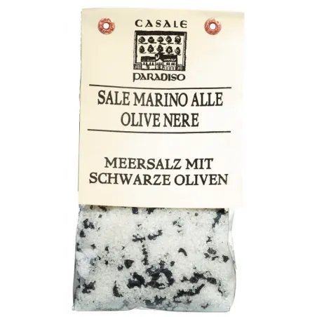 Sale Marino alle Olive Nere 12 x 200g / Zout Zwarte Olijven
