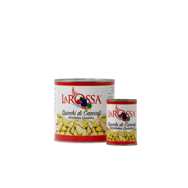 Spicchi di carciofi naturale 'La Rossa' 2600gr / Stukjes Artisjokken in Water