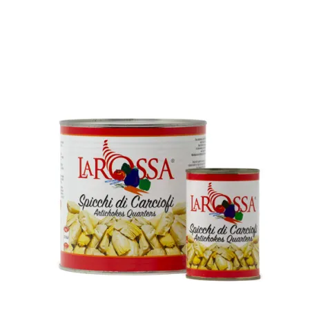 Spicchi di carciofi naturale 'La Rossa' 2600gr / Stukjes Artisjokken in Water