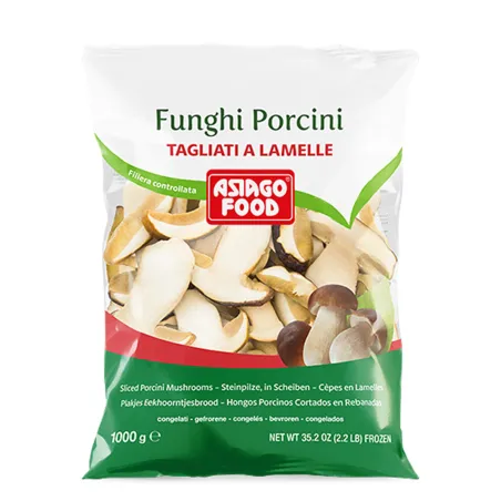 Porcini lamelle 'extra' 1kg congelato / Eekhoornbroodjes gesneden Diepvries