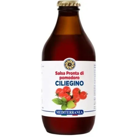Salsa pronta di Pomodoro Ciliegino al Basilico 330ml / Kerstomaatsaus met Basilicum