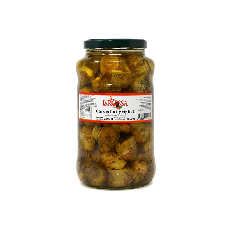 Carciofi grigliati all'olio 'La Rossa' 3100 ml / Gegrilde Artisjokken in Olie