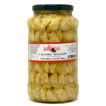 Carciofini Spaccatelli all'Olio 3000gr "La Rossa" / Stukjes Artisjokken in Olie