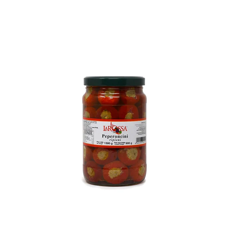 Peperoncini ripieni con tonno 'La Rossa' 1600gr / Gevulde Pepertjes met Tonijn