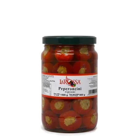 Peperoncini ripieni con tonno 'La Rossa' 1600gr / Gevulde Pepertjes met Tonijn