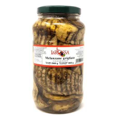 Melanzane Grigliate in Vaso "La Rossa" gr 2900 / Aubergines in Olie