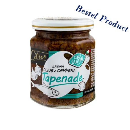 Crema Spalmabile Olive e Capperi 6 x 200 gr / Olijven en Kappertjes Tapenade