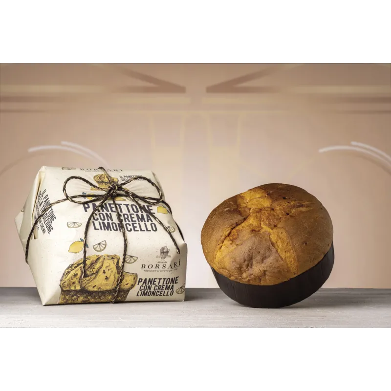 Panettone Crema Limoncello incartato a mano 6 x 1000gr cod. 3043