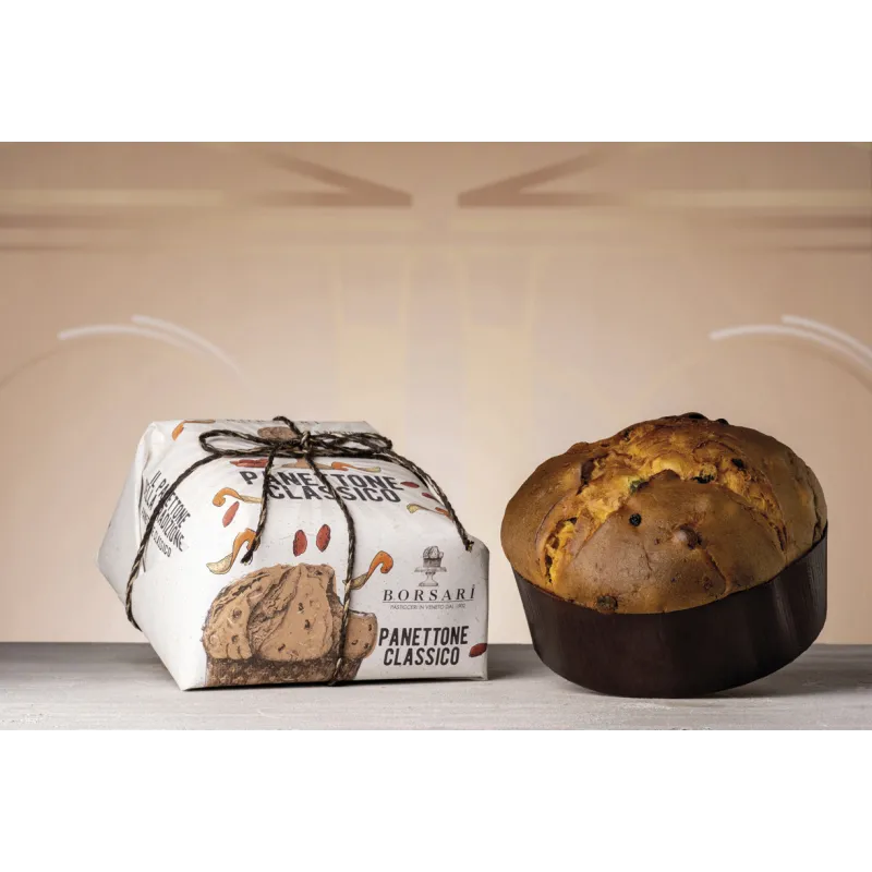 Panettone Classico Basso Incartato Rustico 6 x 1000gr cod. 3171