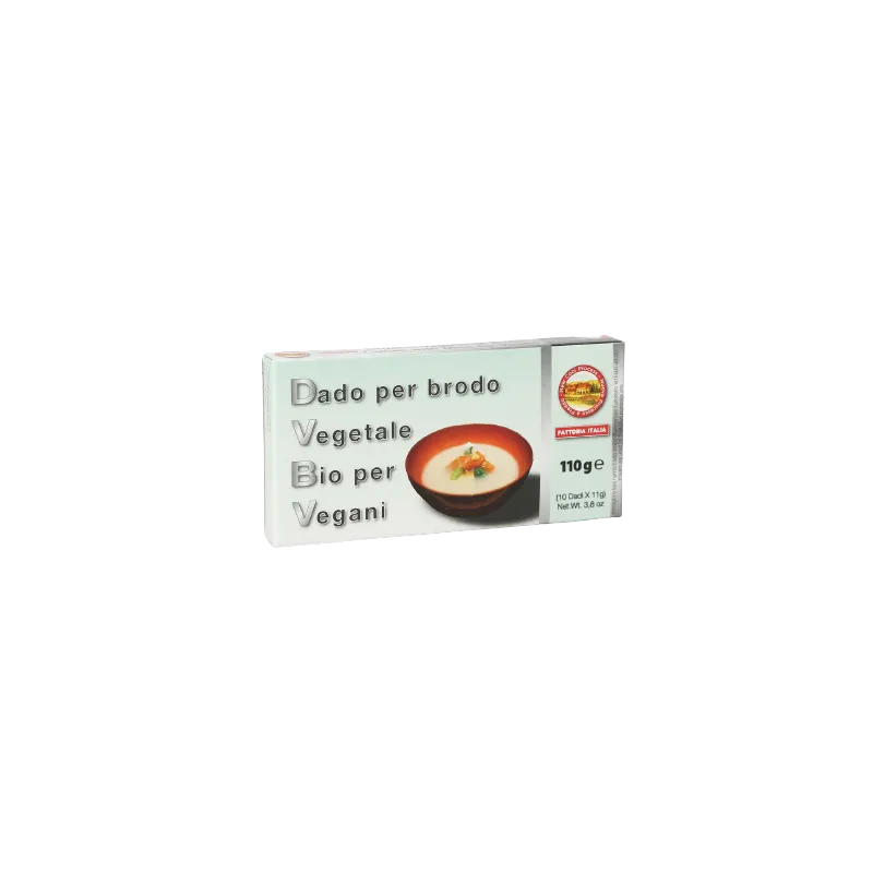 Dado Vegetale Bio Vegano 12 X 110gr ' Linea Top' / Groenten Bouillonblokje Vegaan