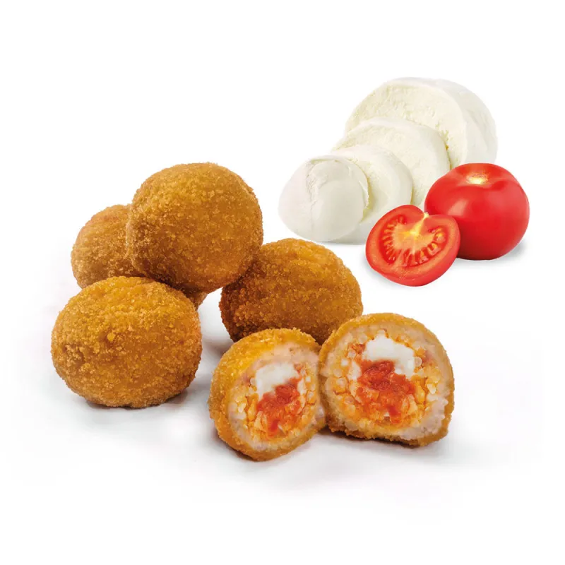 TOP QUALITY - Arancino Mignon Pomodoro Mozzarella Fatto A Mano 180 X 30g (6kg) / Tomaat Kaas Handgemaakt