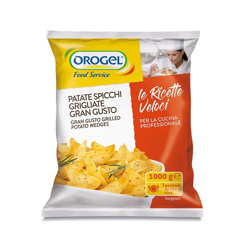 Patate spicchi grigliate saporite 1kg Orogel