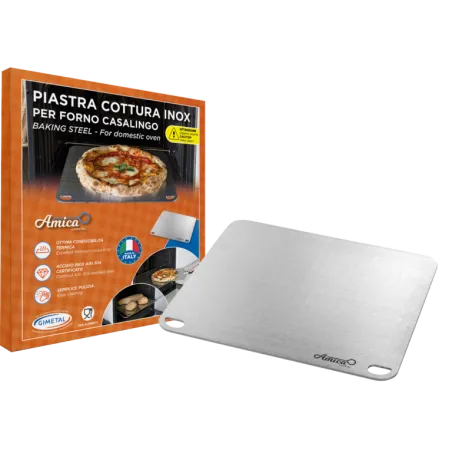Piastra Per Pizza 40 x 35 cm PIASTRA4035 / Kookplaat