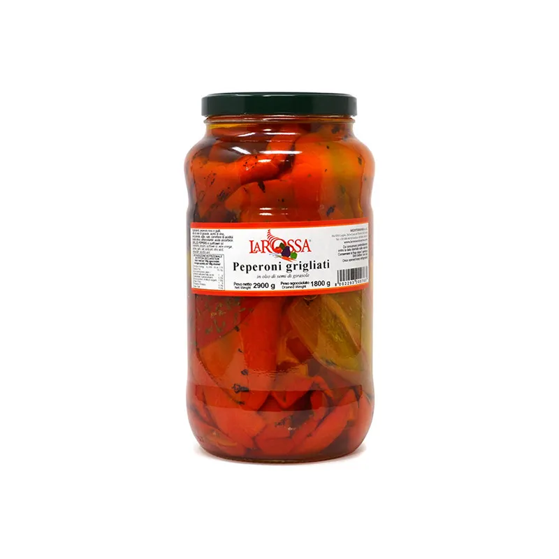 Peperoni Grigliati in Olio "La Rossa" gr 2900 / Paprikas in Olie