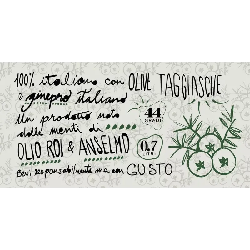 Gin Con Olive Taggiasche Roi 'Taggiasco'