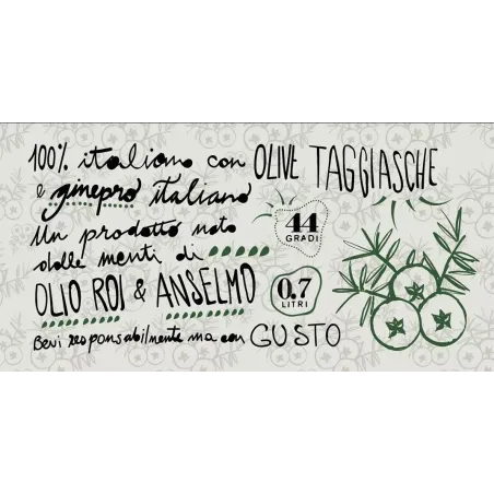 Gin Con Olive Taggiasche Roi 'Taggiasco'