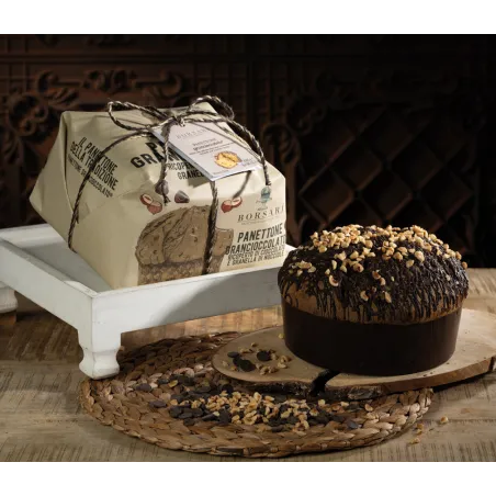 Panettone Gran Cioccolato incartato a mano 6 x 1kg cod. 3344