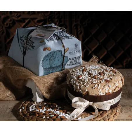 Panettone Mandorlato incartato a mano 6 x 1 kg cod. 3326