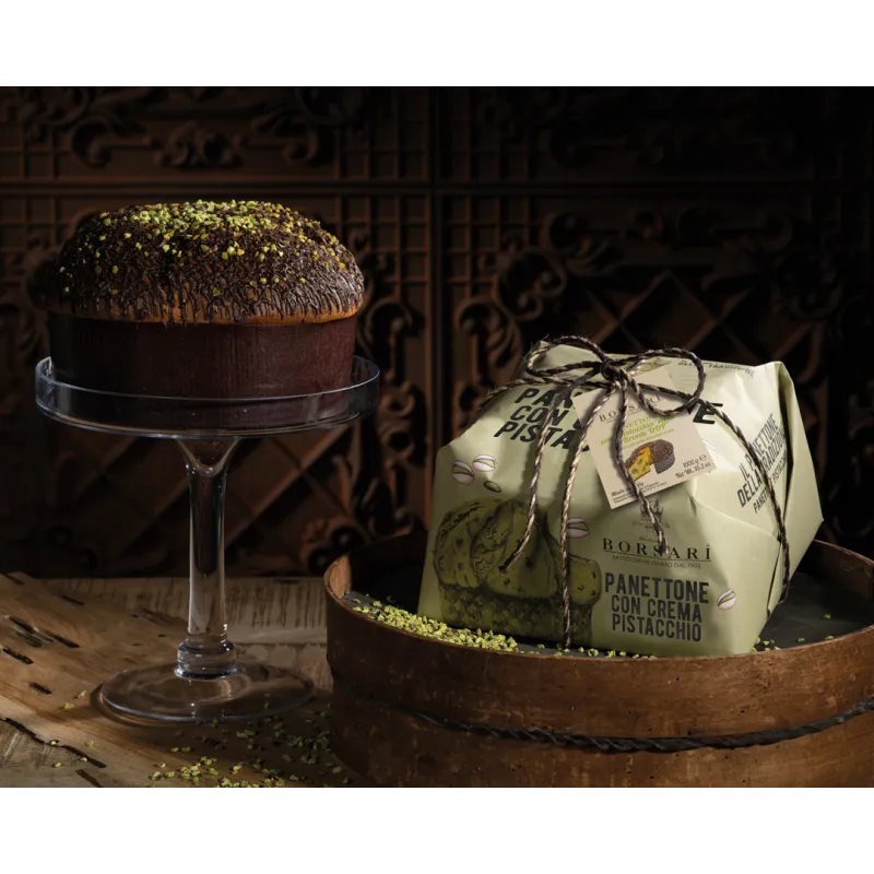 Panettone Con Pistacchio di Bronte 6 X 1kg  Cod. 3350