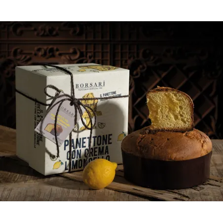 Panettone Crema Limoncello incartato a mano 6 x 1kg cod. 0355