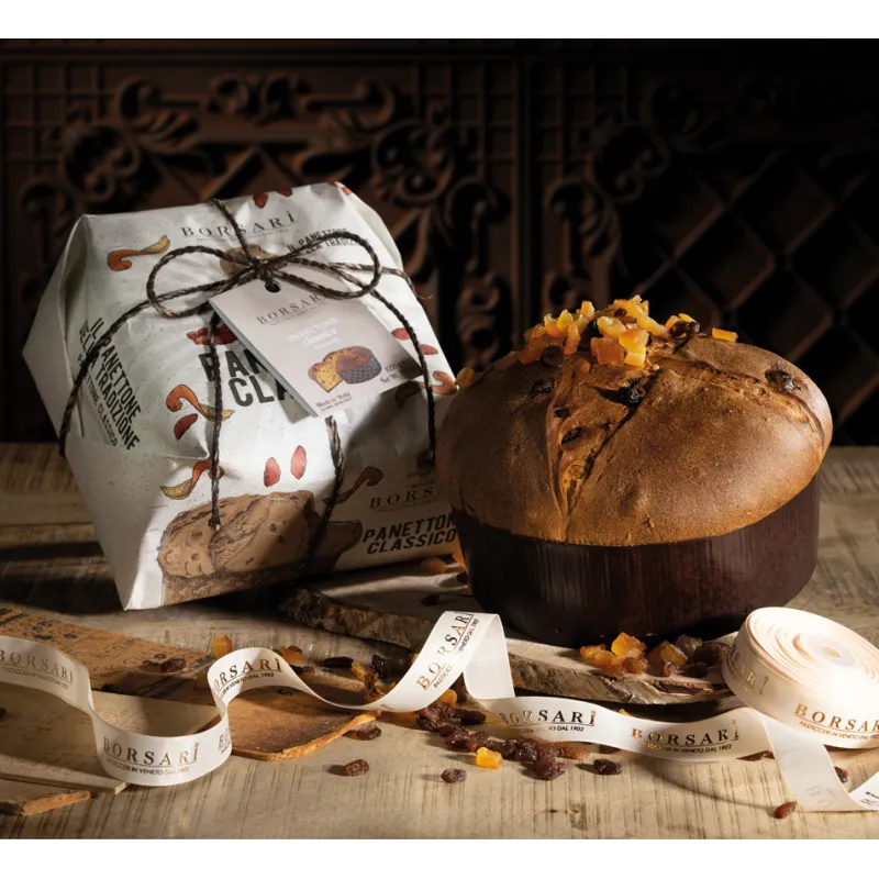 Panettone Classico incartato a mano 12 x 500gr cod. 3986