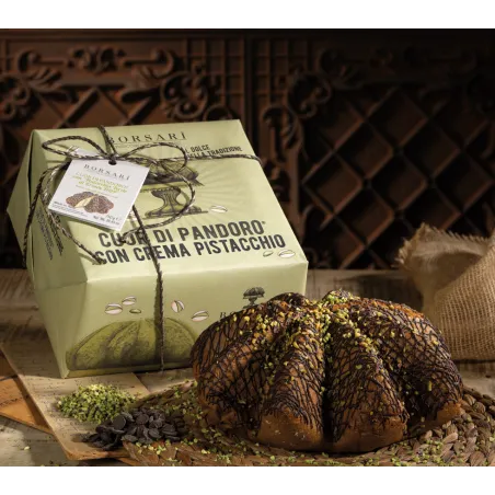 Cuor di Pandoro al Pistacchio incartato a mano 6 x 750gr cod. 2700