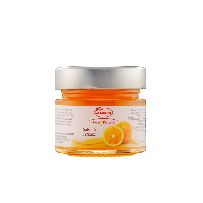 Salsa Arancia Dolce & Piccante 6 x 120 gr / Sinaasappelsaus Zoet & Pittig