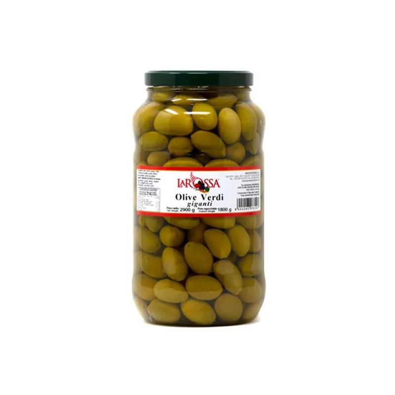 Olive Verdi Giganti 'La Rossa' 3100ml / Grote Groene Olijven