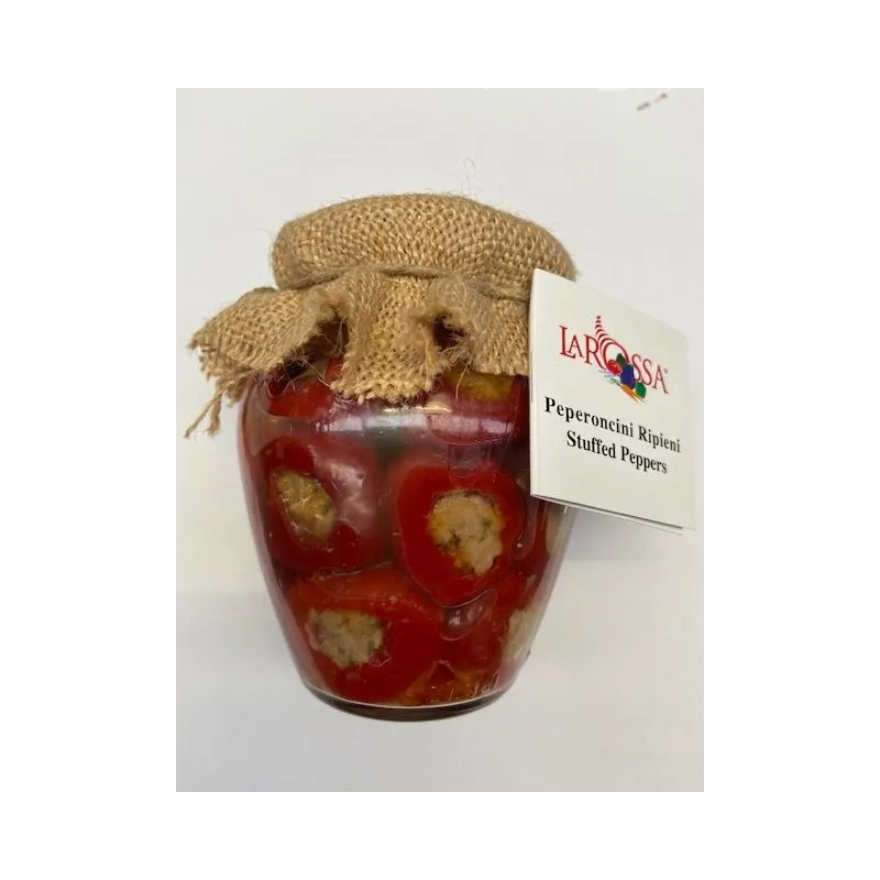 Peperoncini Con Tonno Orcio 'La Rossa' 290 gr / Gevulde Pepertjes met Tonijn