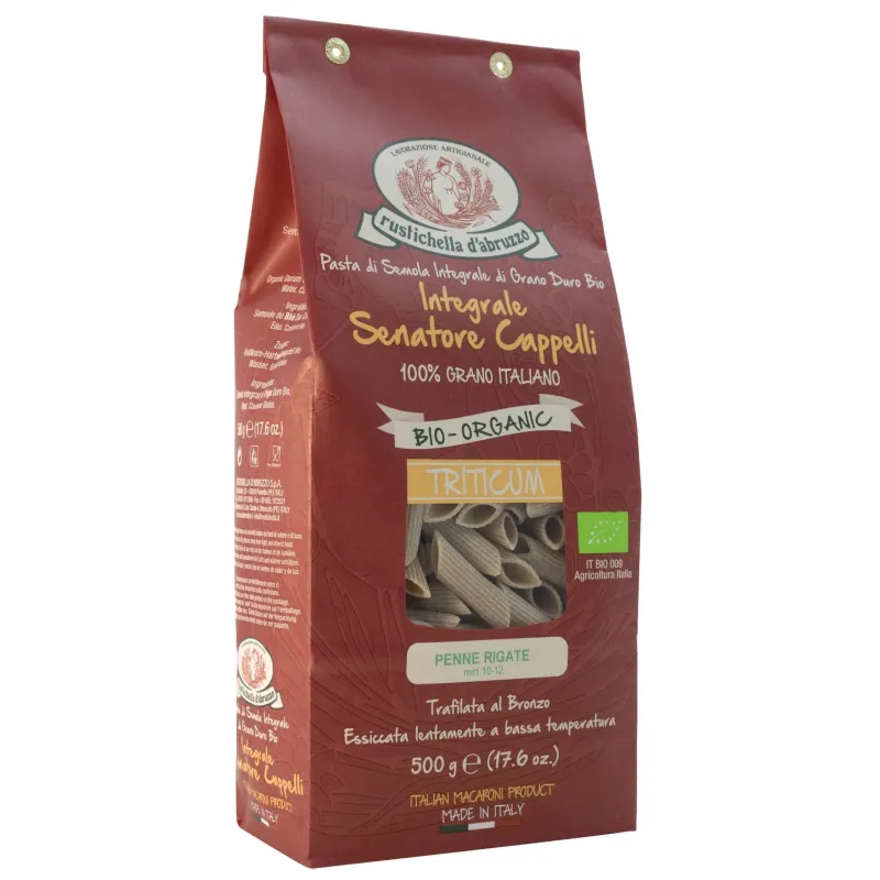 Penne Rigate Integrali Busta Bio 500 gr / Volkoren