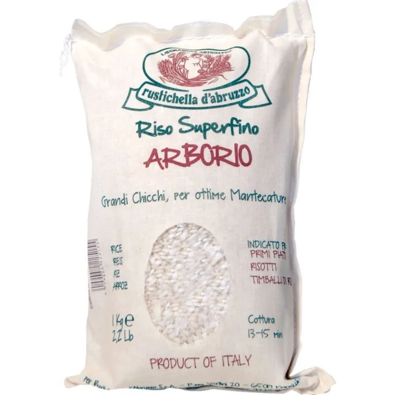 Riso Arborio sacco juta 1kg 'Rustichella d' Abruzzo'