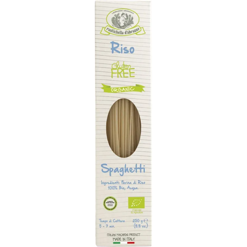 Spaghetti Riso Integrale Bio 250 gr 'Rustichella d' Abruzzo'