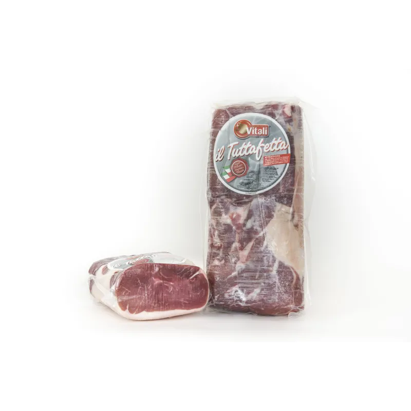 Prosciutto Mattonella Tuttofetta con Cotenna Meta 2,5 kg / Rauwe Ham Blokje